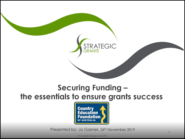 CEF Securing Funding small
